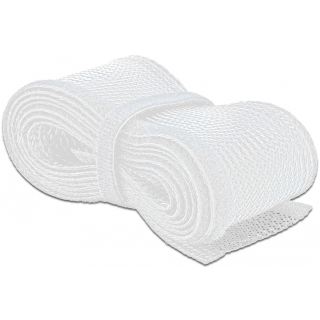 Delock Geflechtschlauch mit Klettverschluss, 2 Meter x Ø 19mm | 04043619207022 Delock Geflechtschlauch mit Klettverschluss, 2 Meter x Ø 19mm | 04043619207022