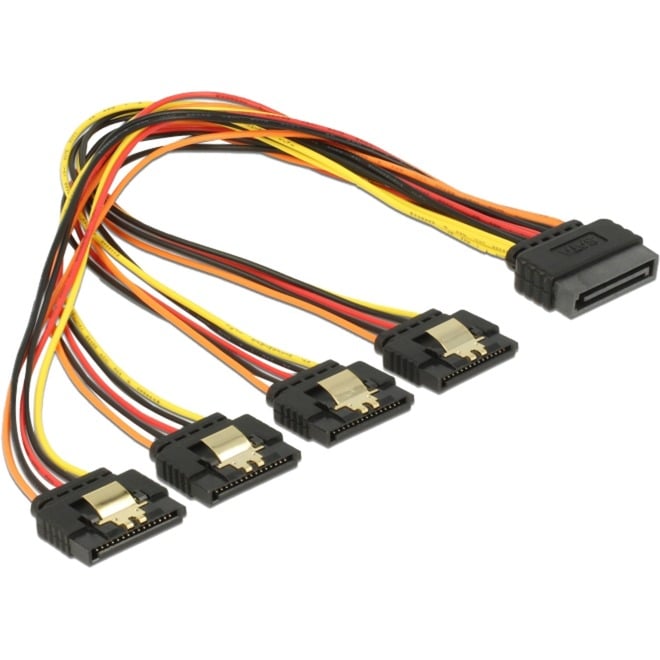 Kabel SATA 15Pin Stecker > 4x SATA 15Pin Buchse