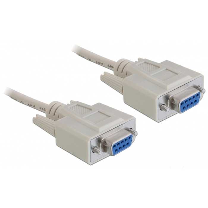 Seriell Nullmodem 9 pin female auf 9 pin female 1.8 m, Kabel