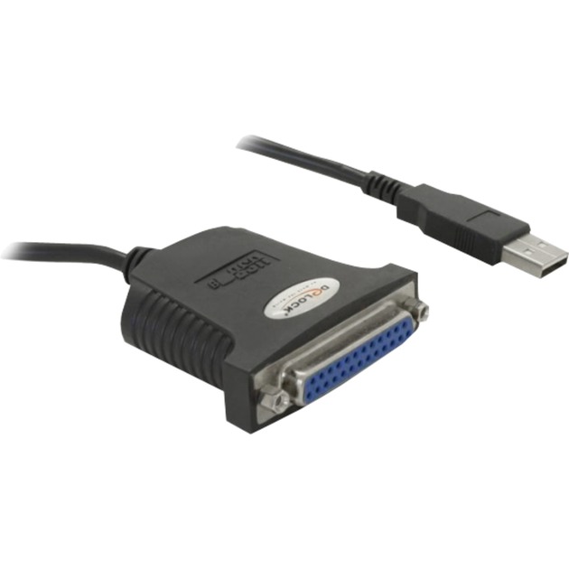 Delock USB 1.1 Adapterkabel, USB-A Stecker > Parallel 25 Pin Buchse | 04043619613304 Delock USB 1.1 Adapterkabel, USB-A Stecker > Parallel 25 Pin Buchse | 04043619613304