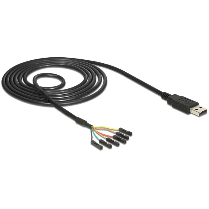 USB 2.0 Konverter, USB-A Stecker > Seriell TTL 6 Pin Header Buchse einzeln