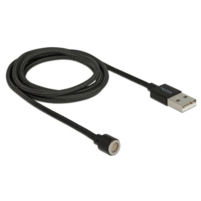 USB 2.0 Magnetisches Daten- und Ladekabel, USB-A Stecker > Magnetanschluss