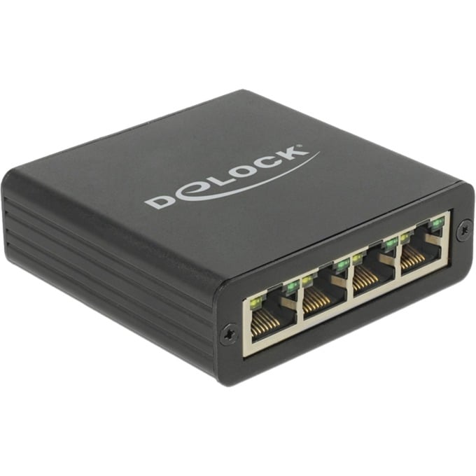 USB 3.2 Gen 1 Adapter, USB-A Stecker > 4x RJ-45 Buchse