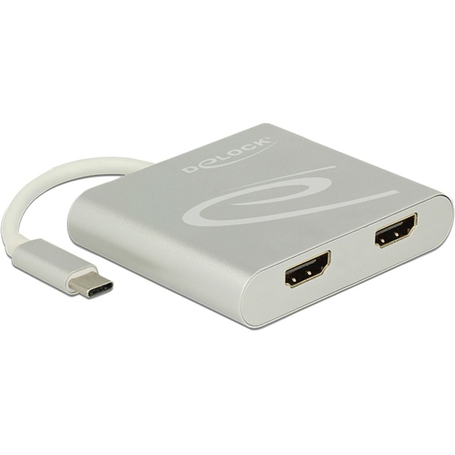 Delock USB Adapter, USB-C Stecker > 2x HDMI Buchse | 04043619877157 Delock USB Adapter, USB-C Stecker > 2x HDMI Buchse | 04043619877157