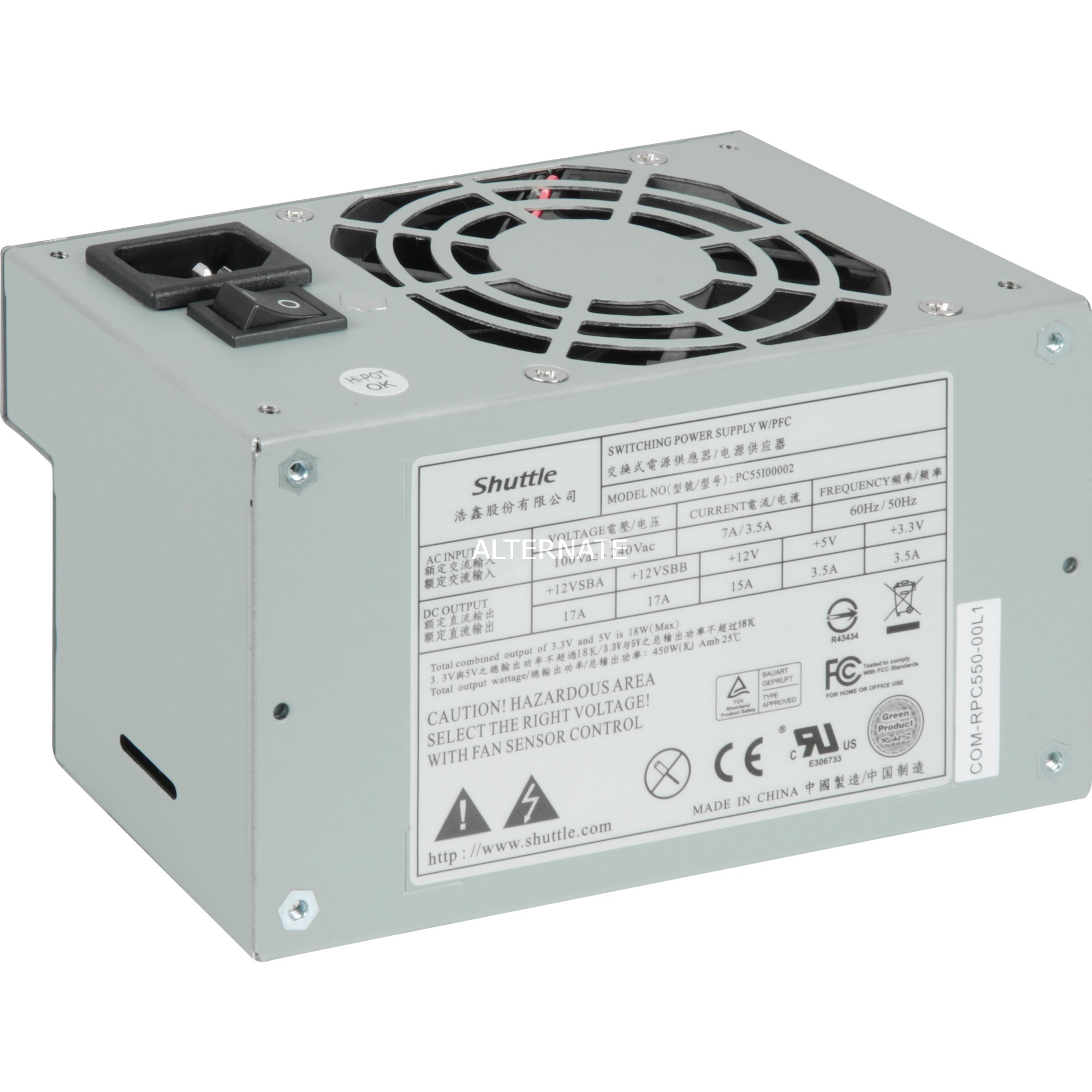Shuttle XPC Netzteil 450 Watt, PC-Netzteil | 00811686005148 Shuttle XPC Netzteil 450 Watt, PC-Netzteil | 00811686005148