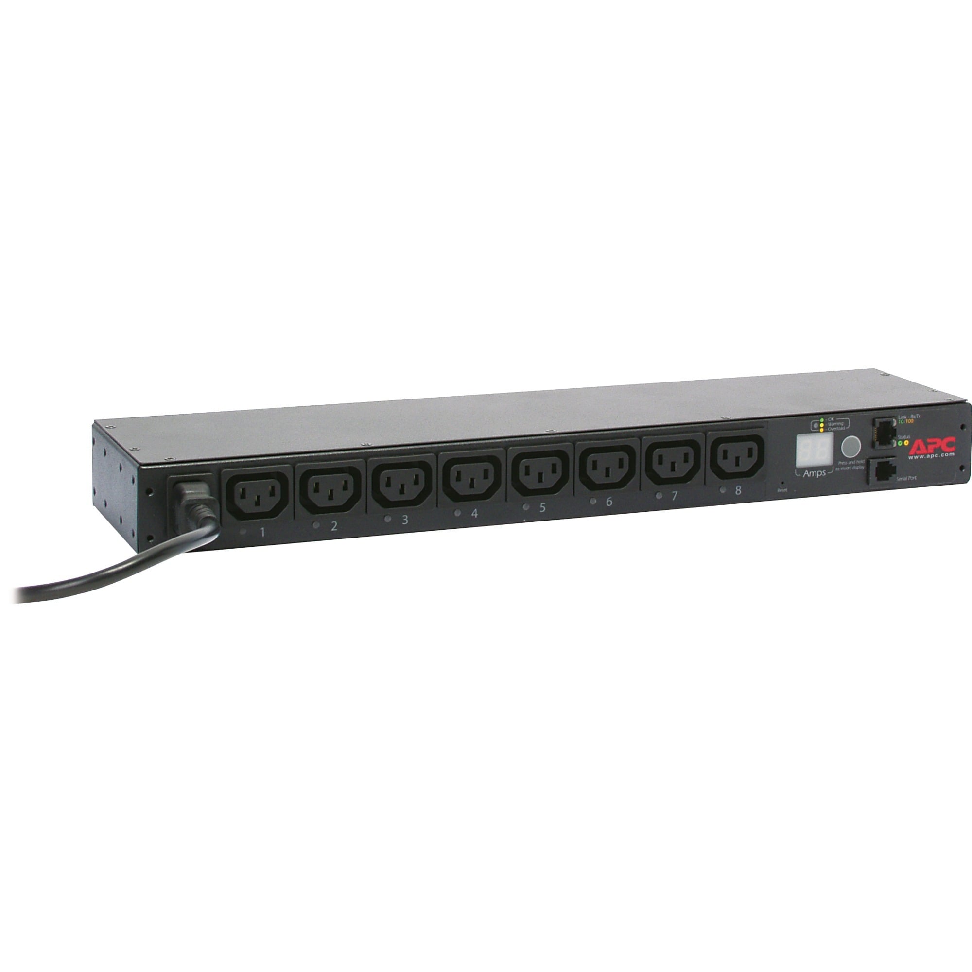 Rack PDU, mit Schaltfunktion, 1 HE, 12 A/208 V, 10 A/230 V, (8) C13, Verteiler
