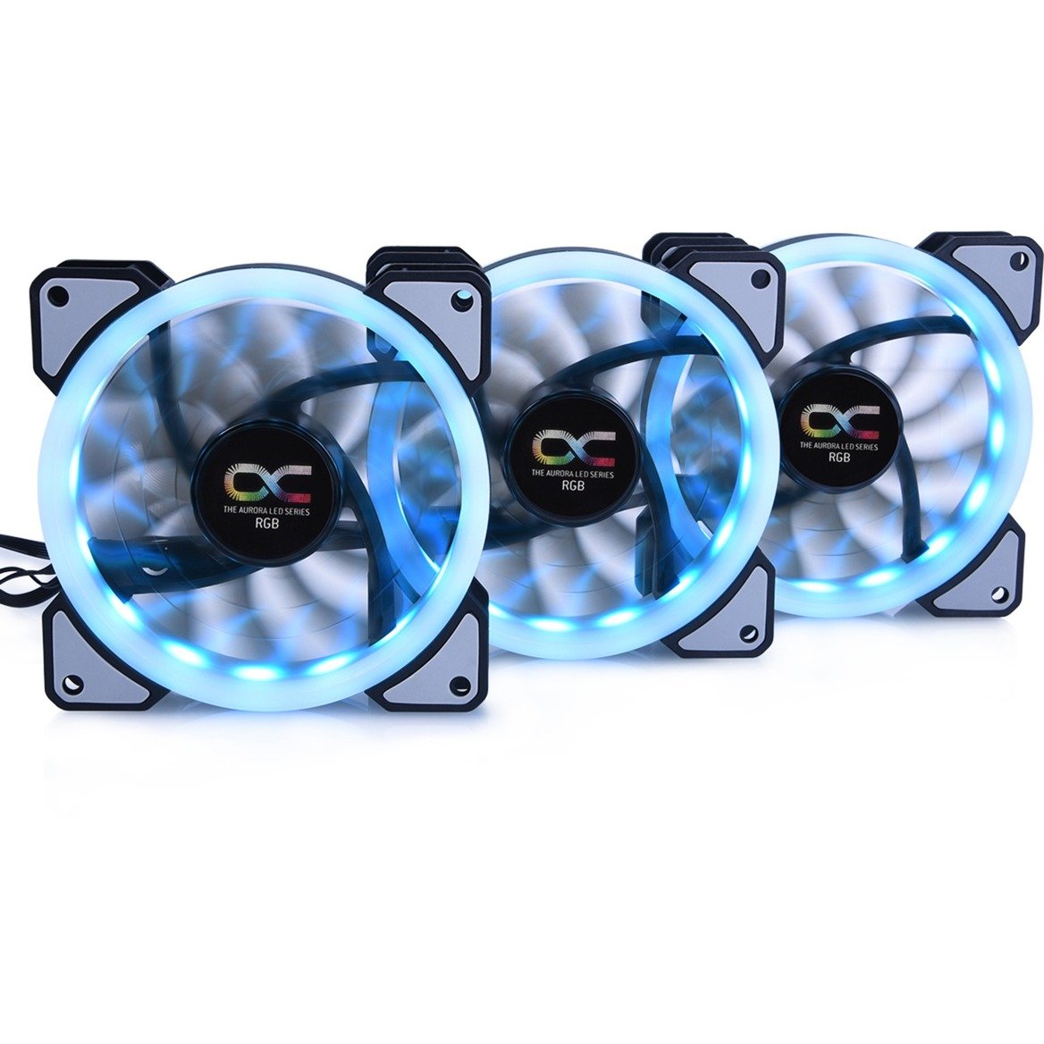 Alphacool Eiszyklon Aurora LUX Digital RGB – 3er Kit 120x120x25mm, Gehäuselüfter | 04250197248044