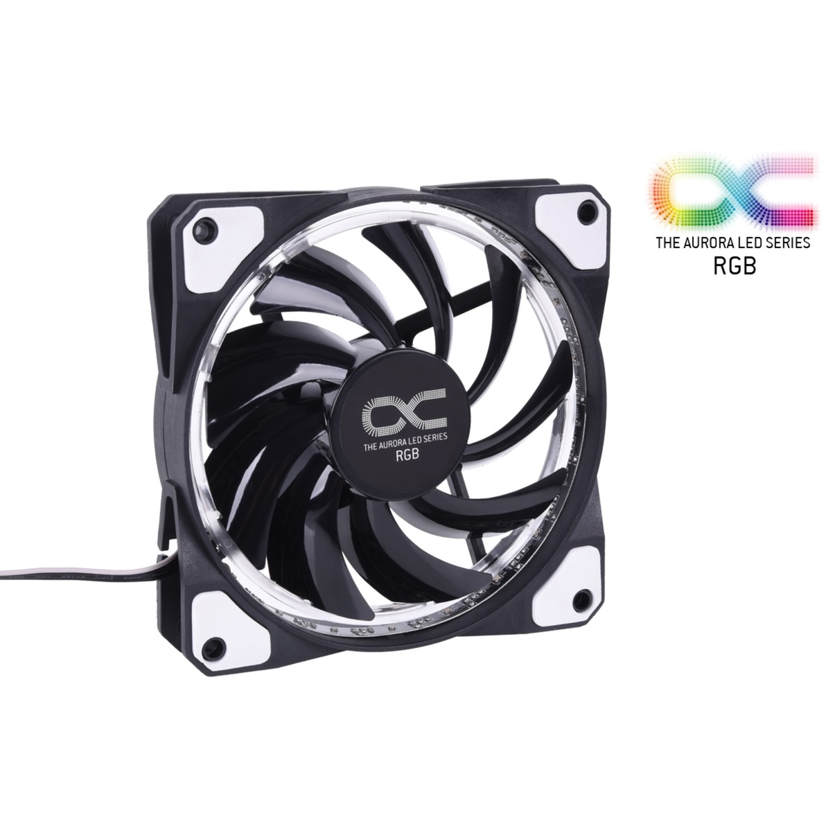 Alphacool Eiszyklon Aurora RGB – 1100rpm (120x120x25mm), Gehäuselüfter | 04250197248037