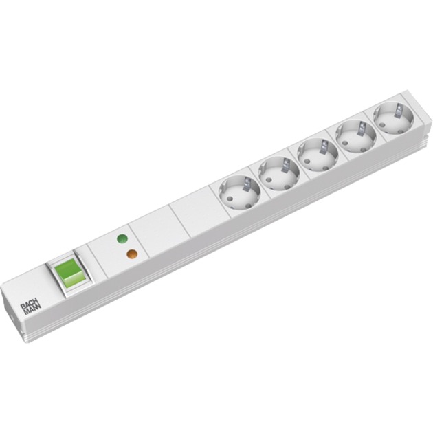 Bachmann 19″ IT PDU Basic 1 HE, 5-fach, Steckdosenleiste | 04016514014460 Bachmann 19″ IT PDU Basic 1 HE, 5-fach, Steckdosenleiste | 04016514014460