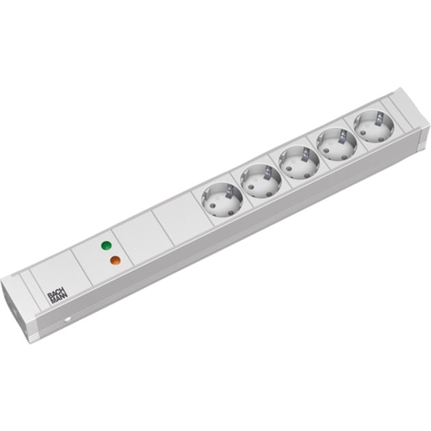 Bachmann 19″ IT PDU Steckdosenleiste Basic 5-fach, 1HE | 04016514011001