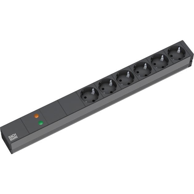 Bachmann 19″ IT PDU Steckdosenleiste Basic 6-fach, 1HE | 04016514019496 Bachmann 19″ IT PDU Steckdosenleiste Basic 6-fach, 1HE | 04016514019496