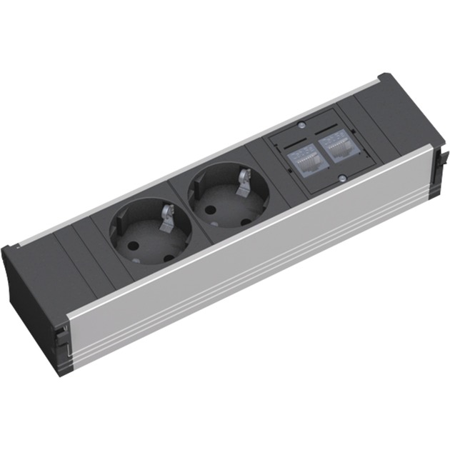 Bachmann CONI Modulträger 3-fach, 2x Strom, 2x RJ-45 CAT.5e, Steckdosenleiste | 04016514017140 Bachmann CONI Modulträger 3-fach, 2x Strom, 2x RJ-45 CAT.5e, Steckdosenleiste | 04016514017140