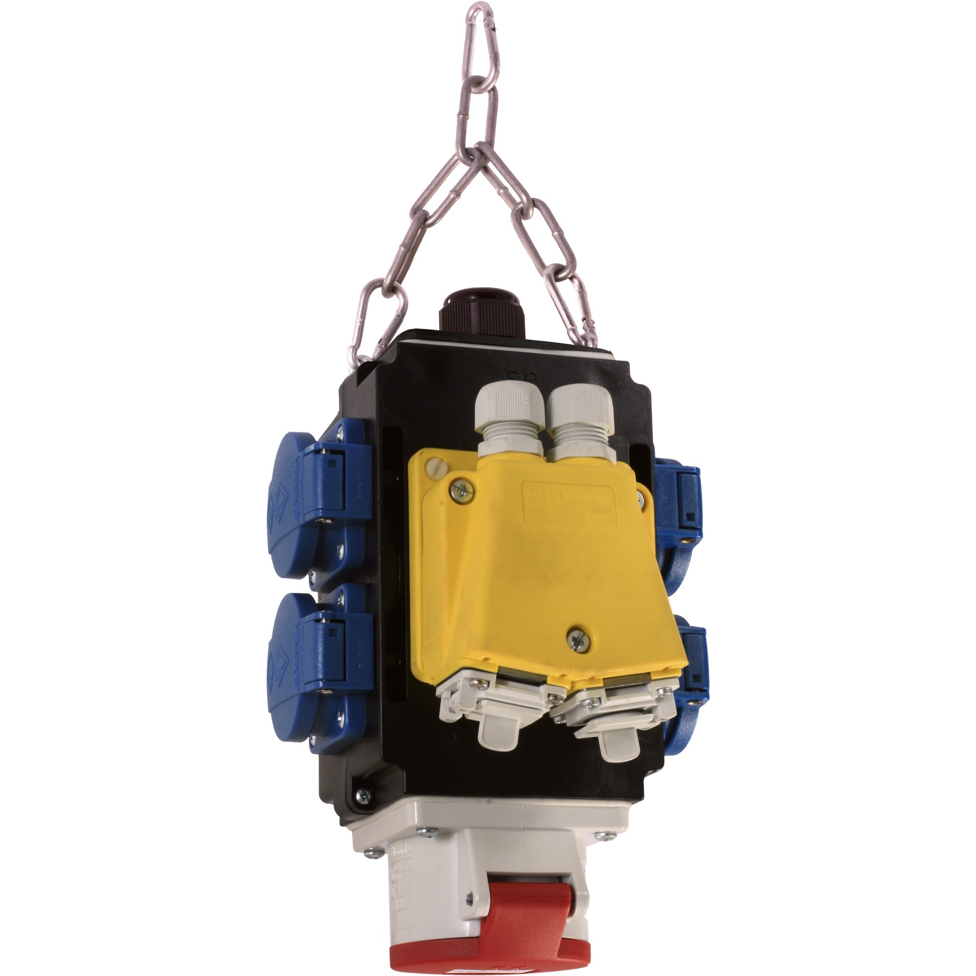 Bachmann Energiewürfel Powercube, 4-fach, 1x CEE, 2x RJ-45, 2x Druckluft 1/2″, Steckdose | 04016514064946 Bachmann Energiewürfel Powercube, 4-fach, 1x CEE, 2x RJ-45, 2x Druckluft 1/2″, Steckdose | 04016514064946