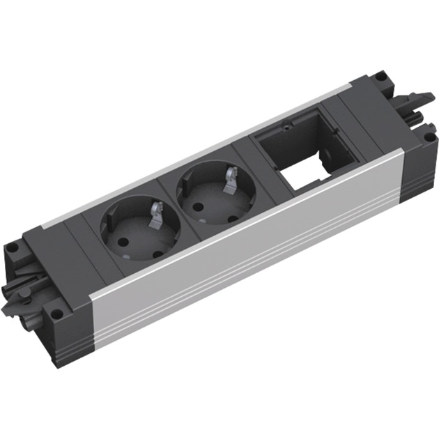 Bachmann STEP ALU 2xSchutzk. 1xABD, Steckdosenleiste | 04016514030545 Bachmann STEP ALU 2xSchutzk. 1xABD, Steckdosenleiste | 04016514030545