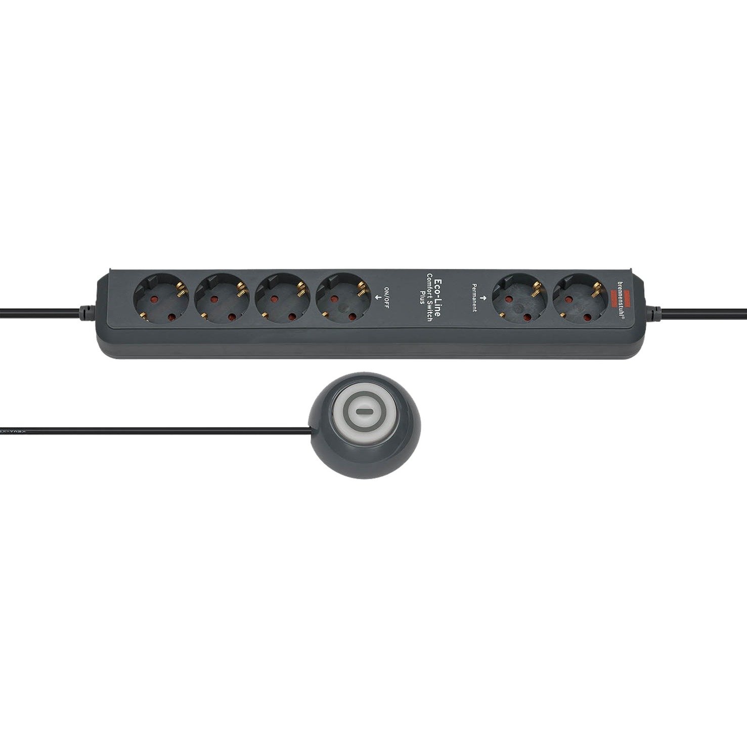 Brennenstuhl Eco-Line Comfort Switch Plus Steckdosenleiste 6-fach | 04007123620913 Brennenstuhl Eco-Line Comfort Switch Plus Steckdosenleiste 6-fach | 04007123620913
