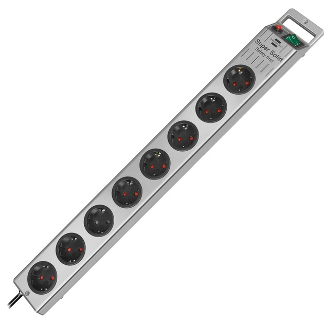 Brennenstuhl Super-Solid Steckdosenleiste 8-fach | 04007123212668 Brennenstuhl Super-Solid Steckdosenleiste 8-fach | 04007123212668