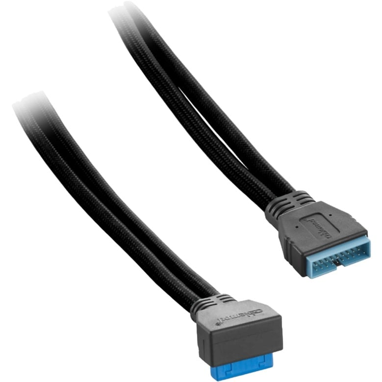 Cablemod ModMesh Right Angle Internal USB 3.0 Extension – Black, Verlängerungskabel | 00716894288744 Cablemod ModMesh Right Angle Internal USB 3.0 Extension – Black, Verlängerungskabel | 00716894288744