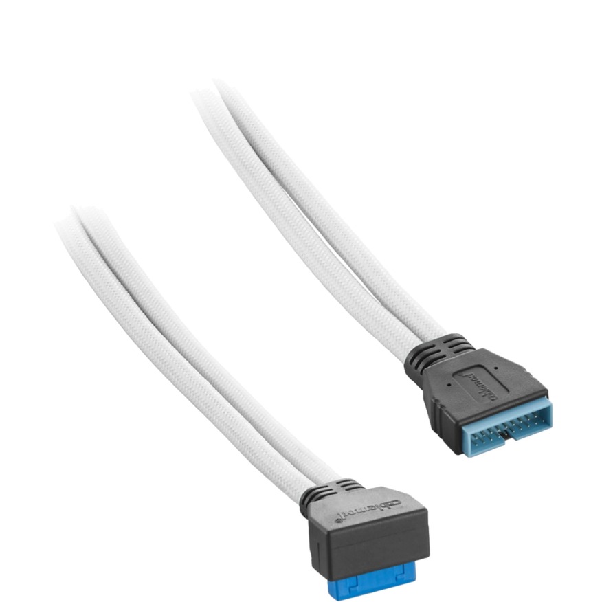 Cablemod ModMesh Right Angle Internal USB 3.0 Extension – White, Verlängerungskabel | 00716894288751 Cablemod ModMesh Right Angle Internal USB 3.0 Extension – White, Verlängerungskabel | 00716894288751