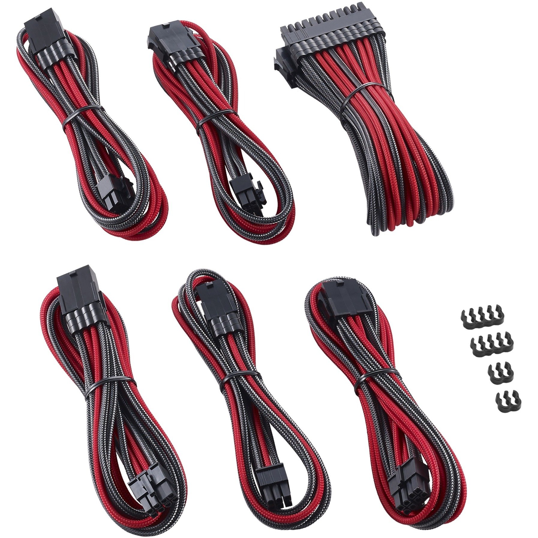 Cablemod PRO ModMesh Cable Extension Kit – CARBON / RED, Kabelmanagement | 00716894288287 Cablemod PRO ModMesh Cable Extension Kit – CARBON / RED, Kabelmanagement | 00716894288287