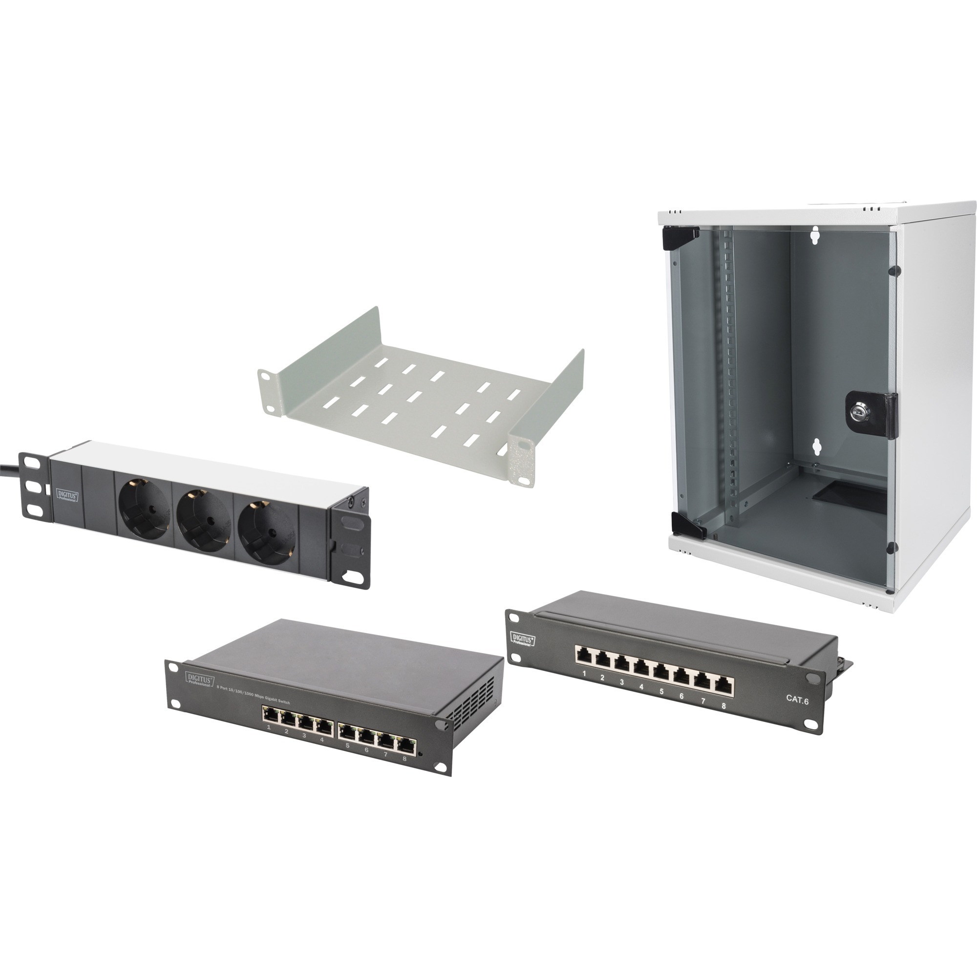 Digitus 25,4 cm (10″) Set 2 9H, IT-Schrank | 04016032455370 Digitus 25,4 cm (10″) Set 2 9H, IT-Schrank | 04016032455370