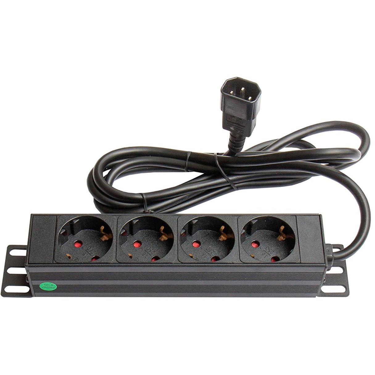 Good Connections 10″ 4-fach Steckdosenleiste | 04014619666362 Good Connections 10″ 4-fach Steckdosenleiste | 04014619666362