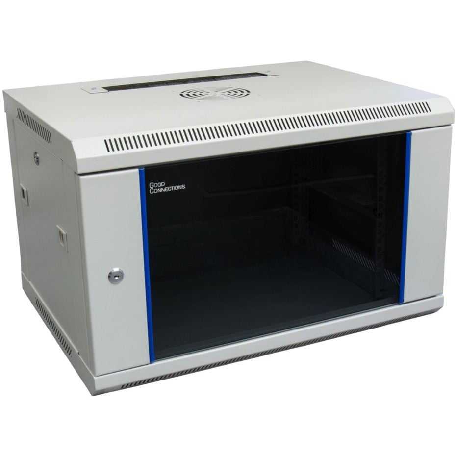 Good Connections 48,26 cm (19″) Wandgehäuse, 6HE, lichtgrau (RAL7035) 600 x 450mm, IT-Schrank | 04014619816385 Good Connections 48,26 cm (19″) Wandgehäuse, 6HE, lichtgrau (RAL7035) 600 x 450mm, IT-Schrank | 04014619816385