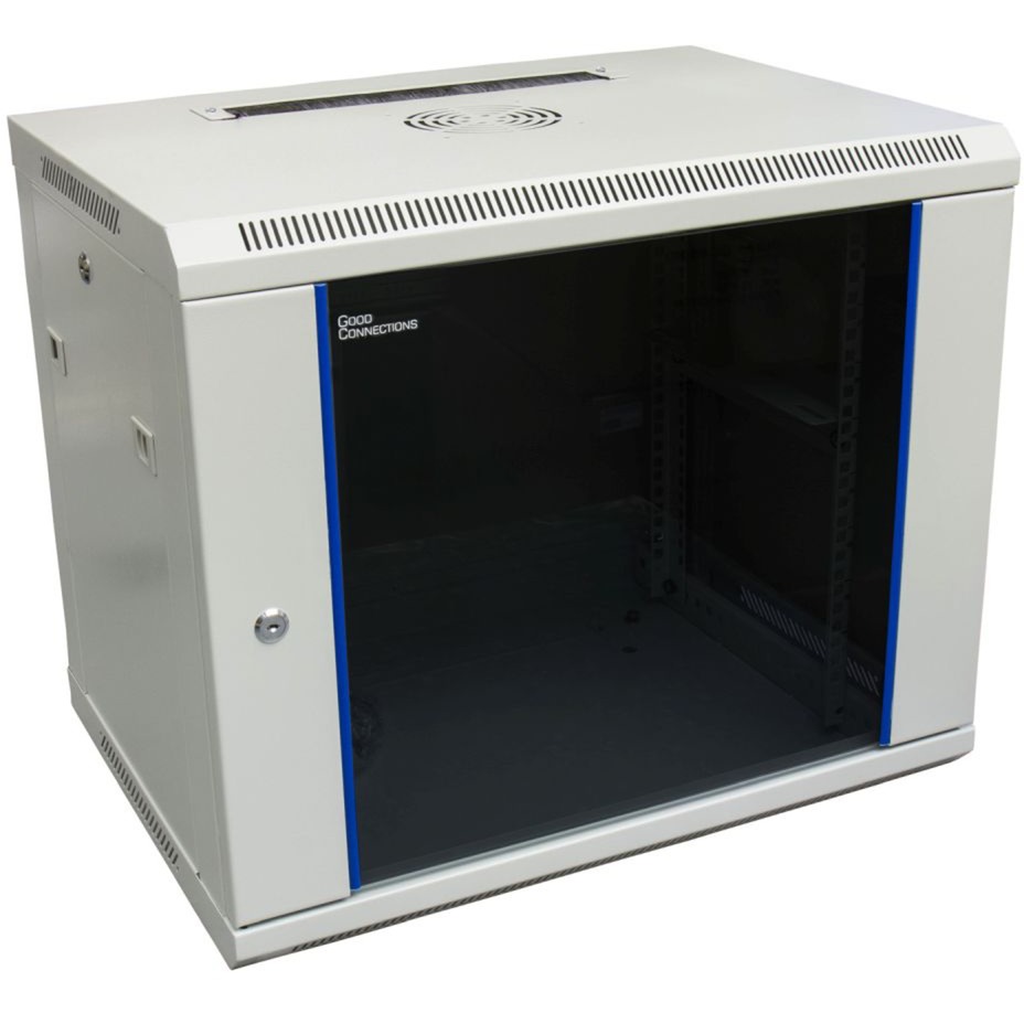 Good Connections 48,26 cm (19″) Wandgehäuse, 9HE, lichtgrau (RAL7035) 600 x 450mm, IT-Schrank | 04014619816408 Good Connections 48,26 cm (19″) Wandgehäuse, 9HE, lichtgrau (RAL7035) 600 x 450mm, IT-Schrank | 04014619816408