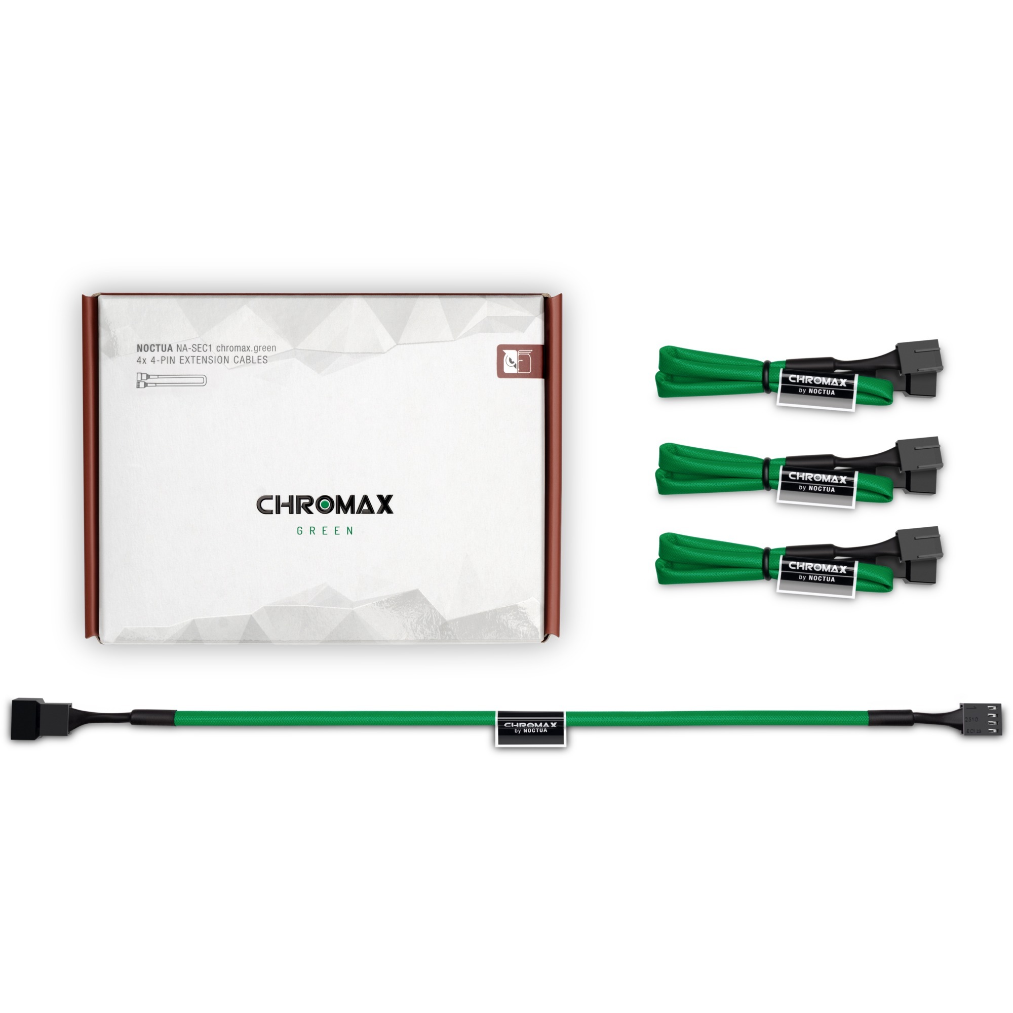 Noctua NA-SEC1 chromax green, Verlängerungskabel | 09010018200461 Noctua NA-SEC1 chromax green, Verlängerungskabel | 09010018200461