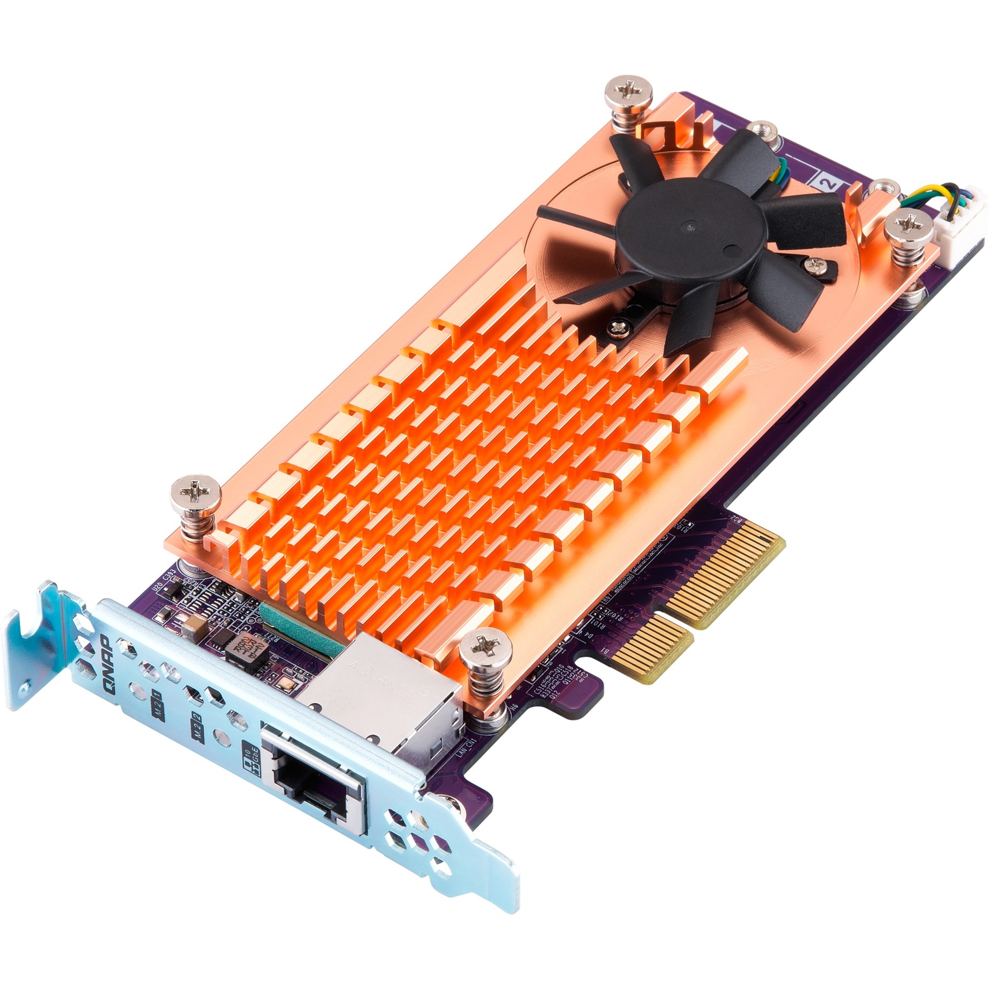 QNAP QM2-2S10G1TA Erweiterungskarte Dual M.2 2280, Adapter | 04713213515358