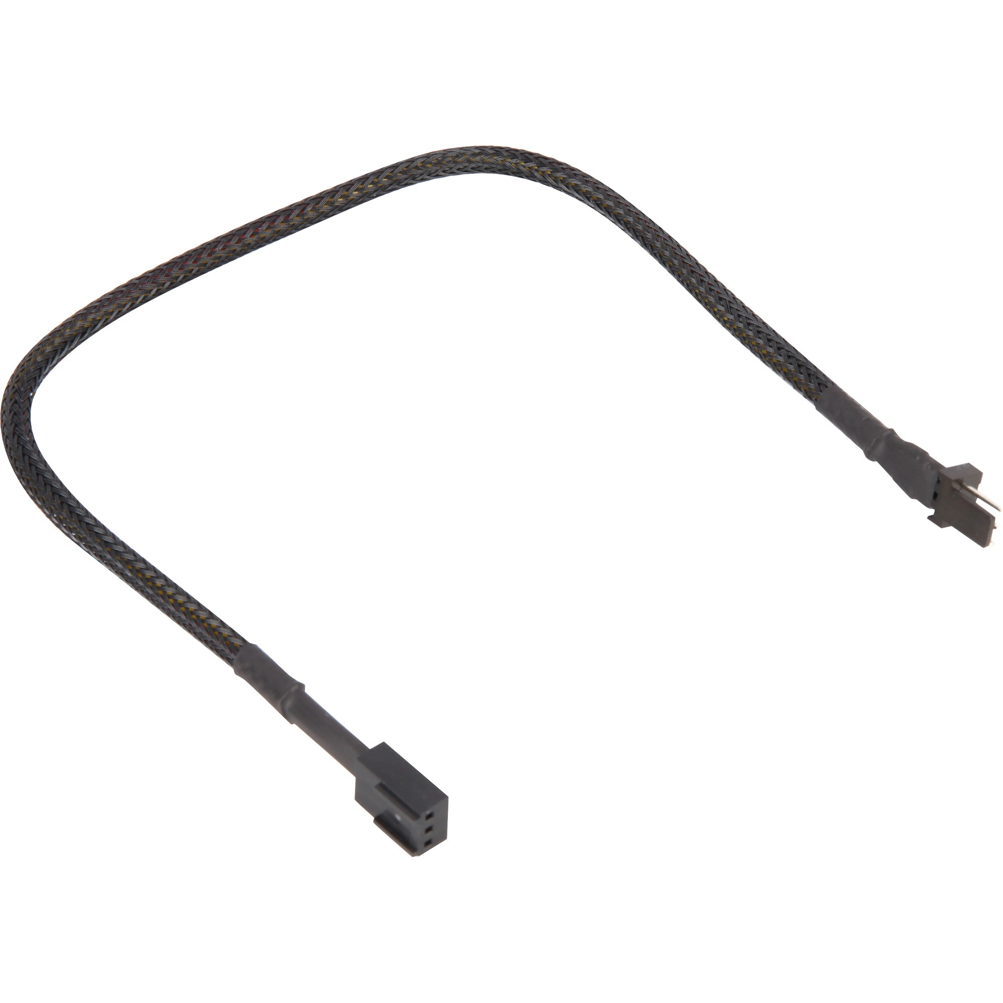 Sharkoon 3-Pin Verlängerung sleeve 0,30m, Verlängerungskabel | 04044951016747