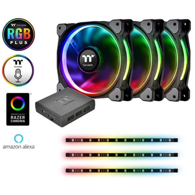 Thermaltake Riing Plus 12 RGB Kit 3x Fan +3x Lumi, Gehäuselüfter | 04711246874800