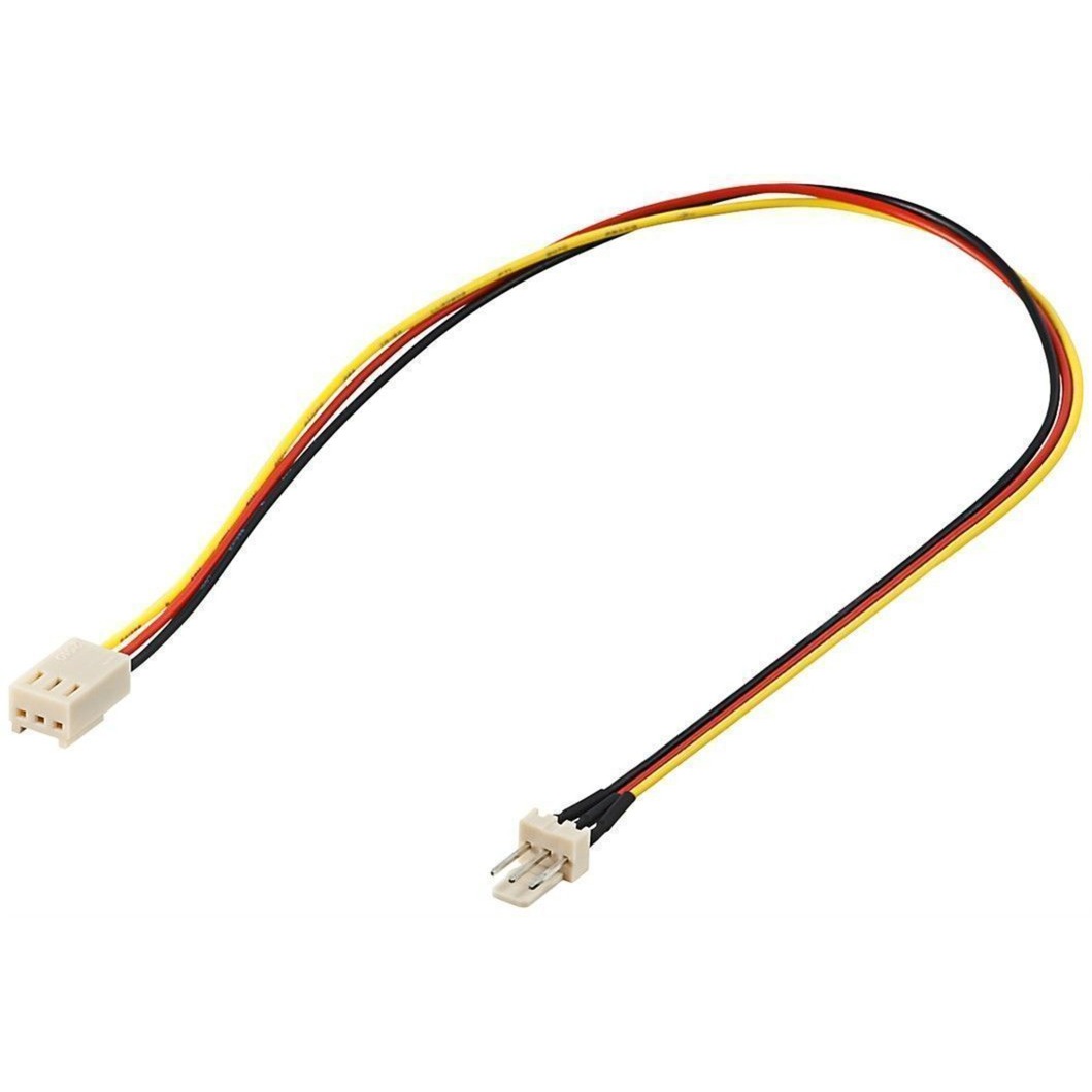 PC-Lüfter Stromkabelverlängerung 3Pin Secker > 3Pin Buchse, Verlängerungskabel