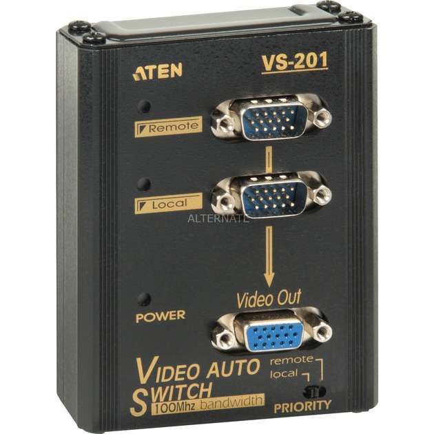 Aten VideoSwitch 2-Port VS-201 | 04710423771970 Aten VideoSwitch 2-Port VS-201 | 04710423771970