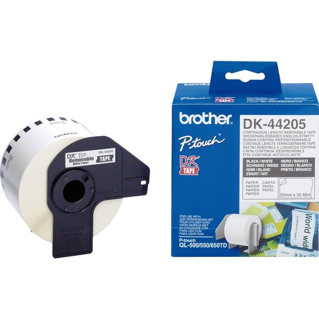 Endlos-Etikett (Papier) DK-44205, Schriftband