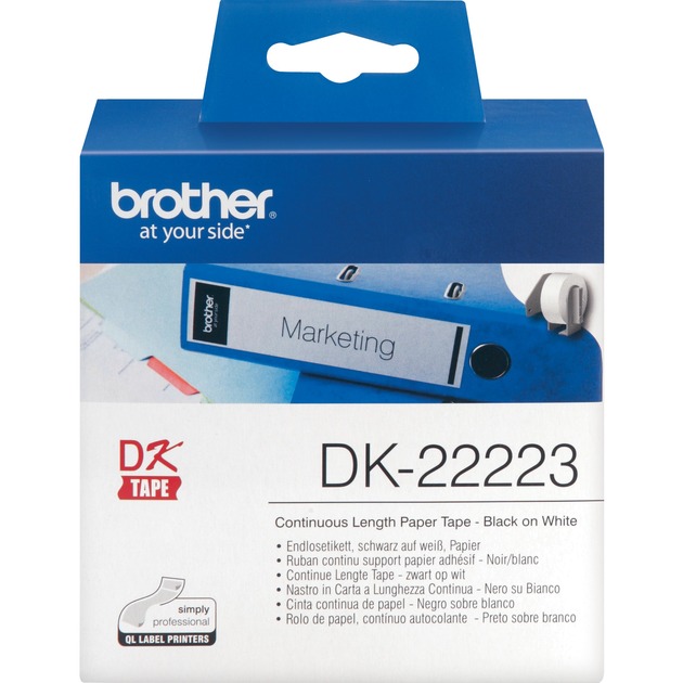 Endlos-Etikettenrolle DK-22223, Schriftband
