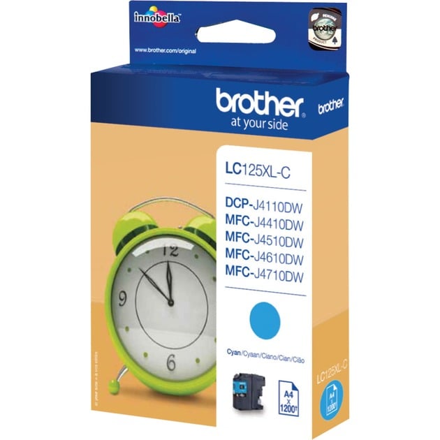 Brother Original LC-125XLC Druckerpatrone cyan 1.200 Seiten (LC125XLC)