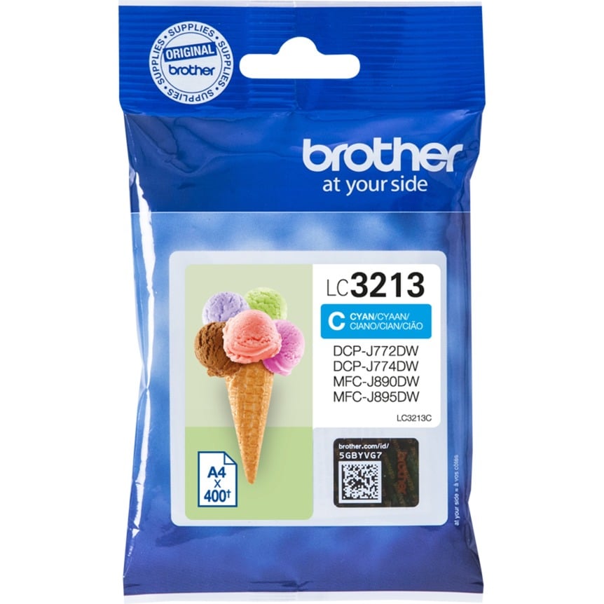 Brother Original LC-3213C Druckerpatrone cyan 400 Seiten (LC3213C)