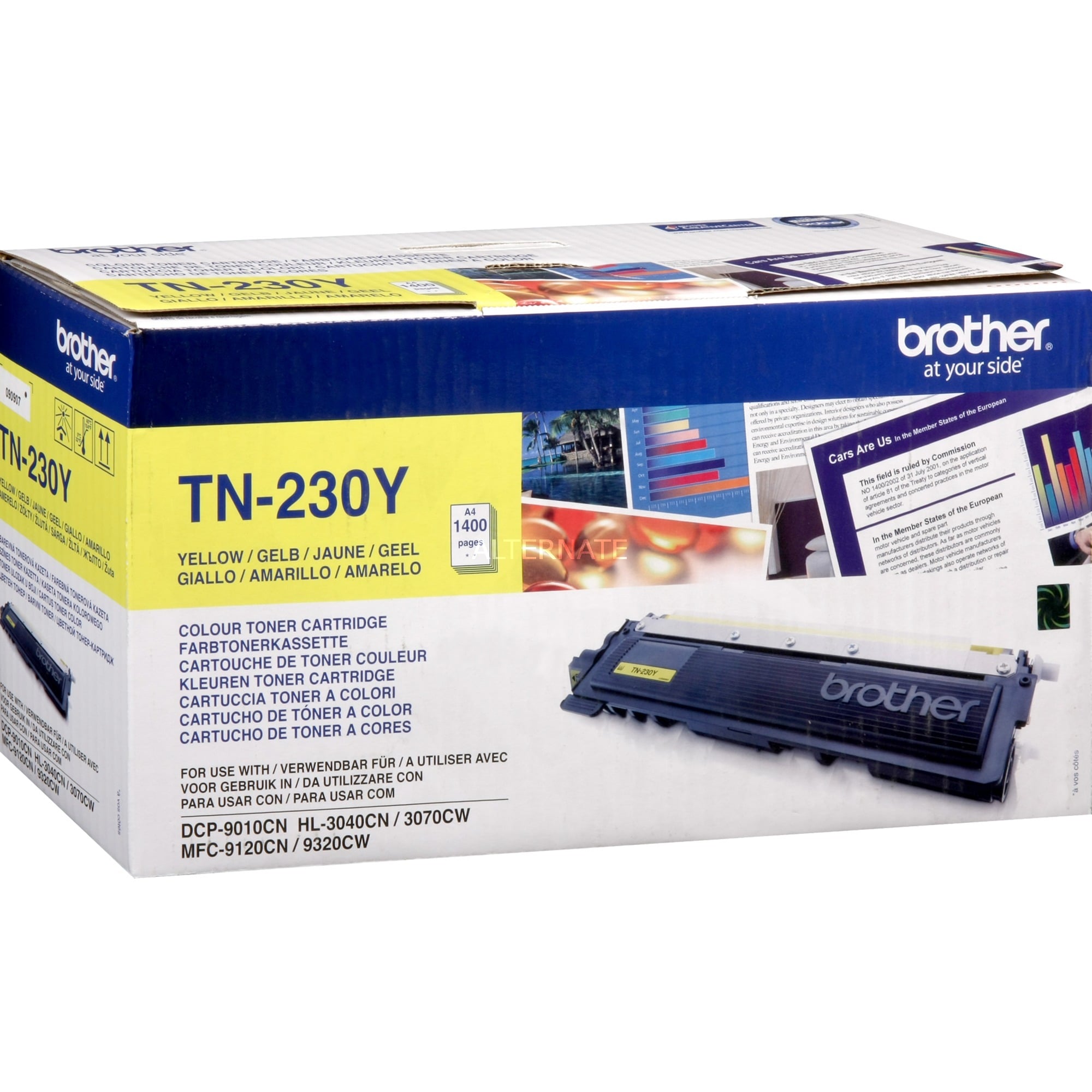 Brother Toner TN-230Y, gelb, ca. 1400 Seiten 4977766666961 Brother