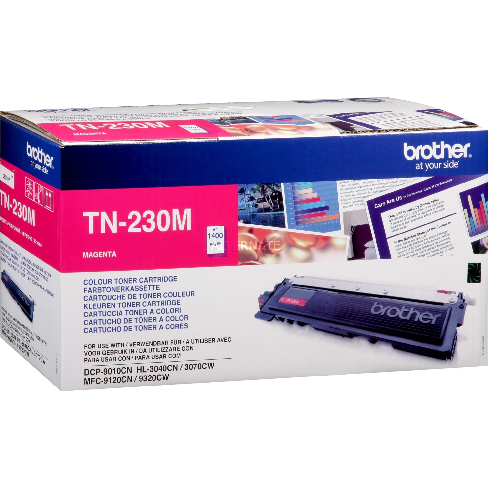 Brother Toner TN-230M, magenta, ca. 1400 Seiten 4977766666978 Brother
