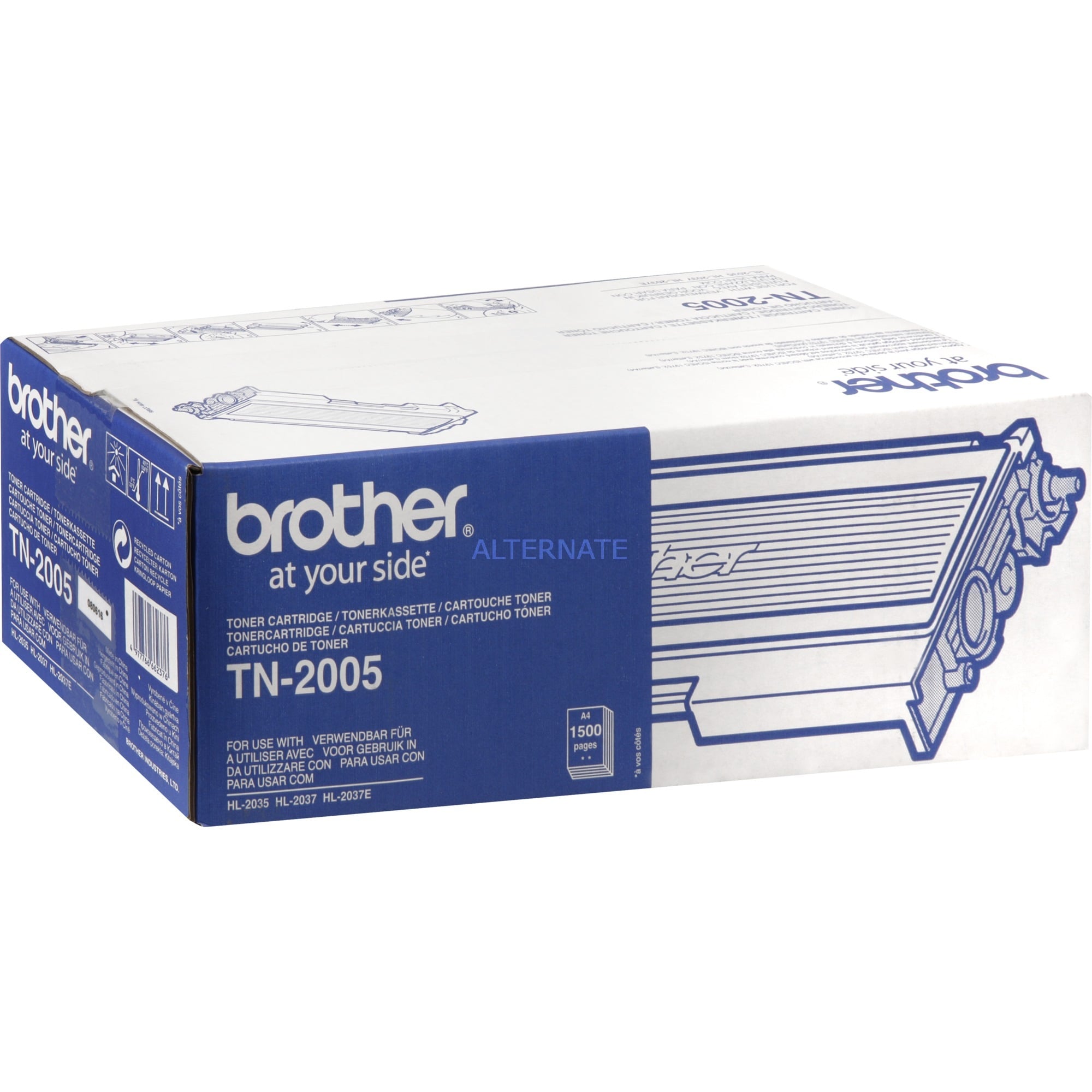Brother Toner TN-2005, schwarz, ca. 1500 Seiten 4977766662376 Brother