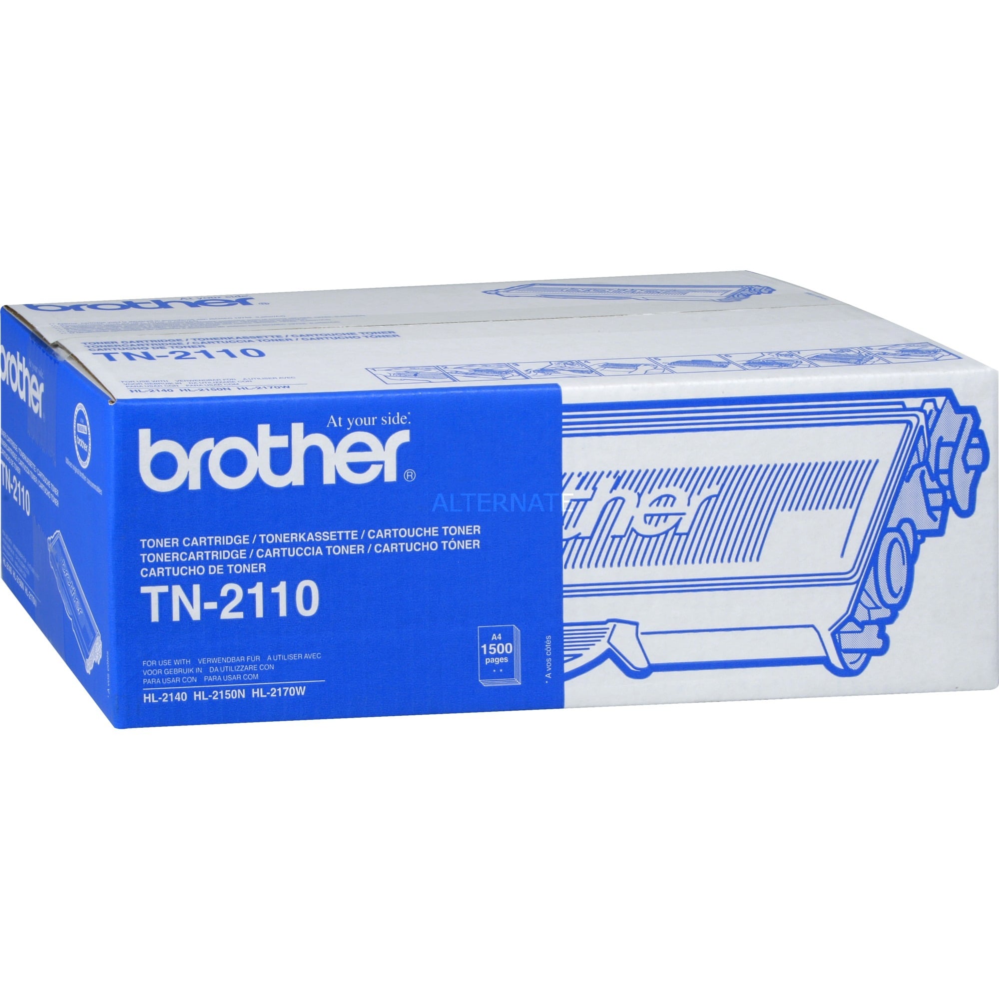 Brother Toner TN-2110, schwarz, ca. 1500 Seiten 4977766654180 Brother