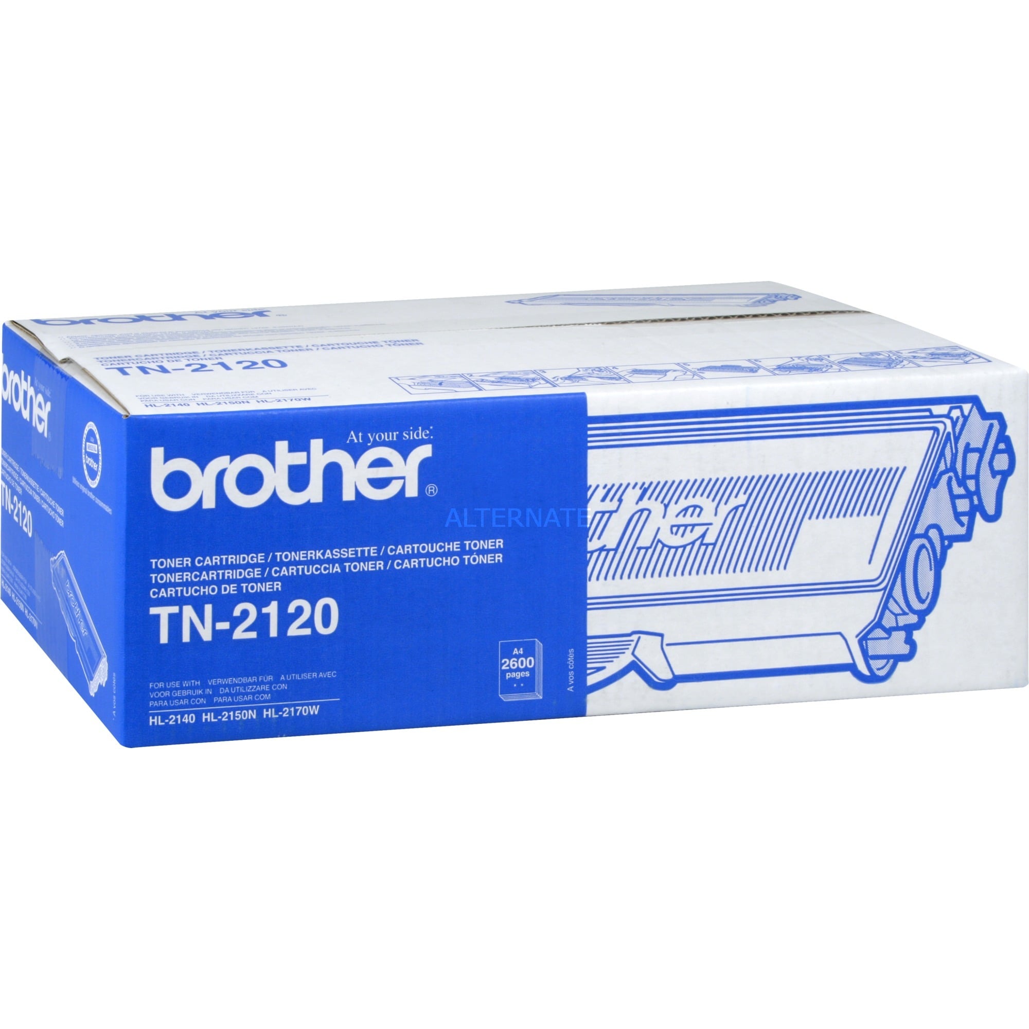 Brother Toner TN-2120, schwarz, ca. 2600 Seiten 4977766654203 Brother
