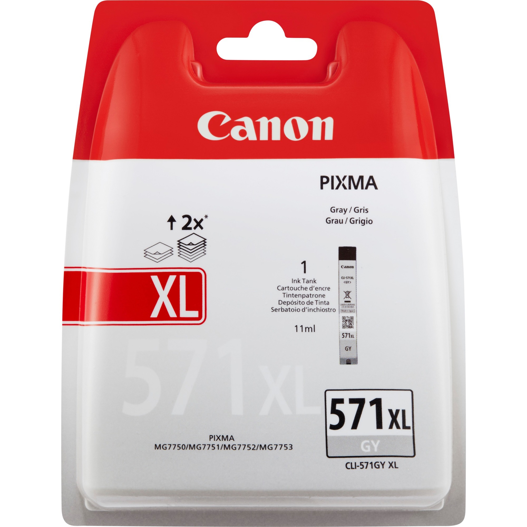 Canon Druckerpatrone CLI-571GY XL (0335C001) grau 4549292032901 Canon