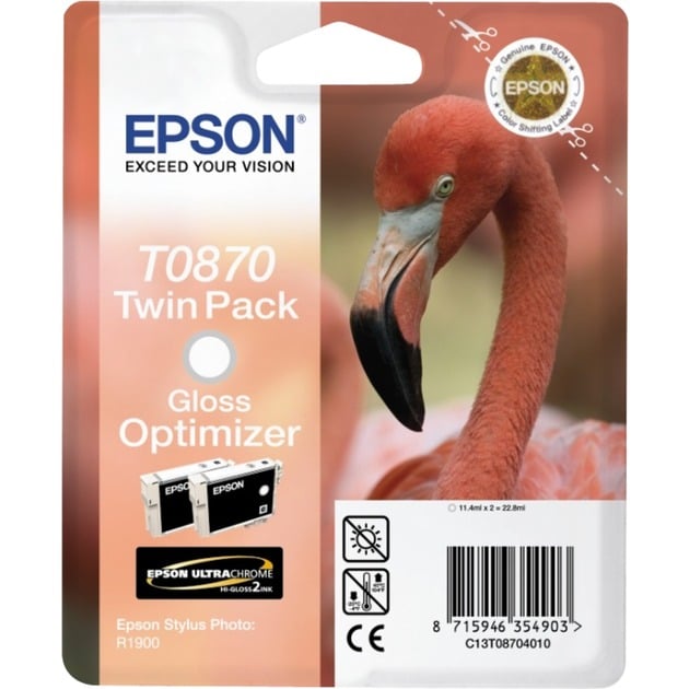 Epson Gloss Optimizer T0870 Ultra Gloss High-Gloss 2, Tinte | 08715946354903 Epson Gloss Optimizer T0870 Ultra Gloss High-Gloss 2, Tinte | 08715946354903