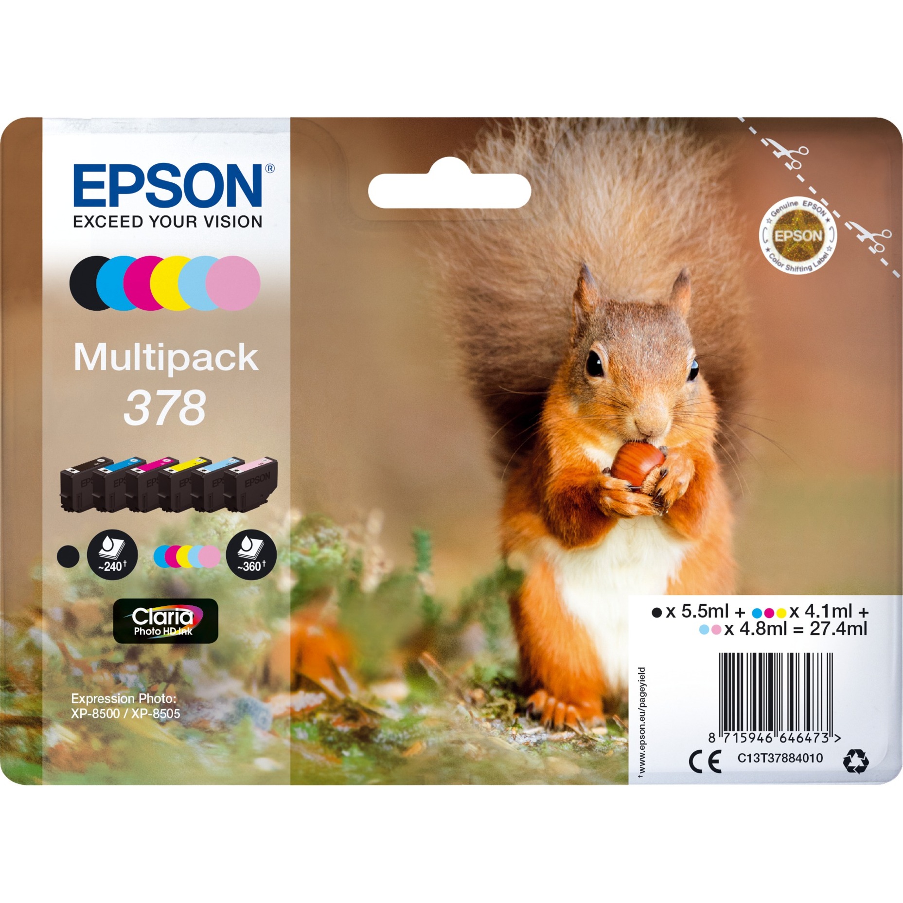Multipack 378 (C13T37884010), Tinte