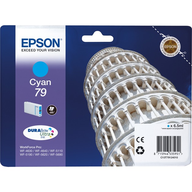 Epson Original 79 Druckerpatrone cyan 800 Seiten 6,5ml (C13T79124010)