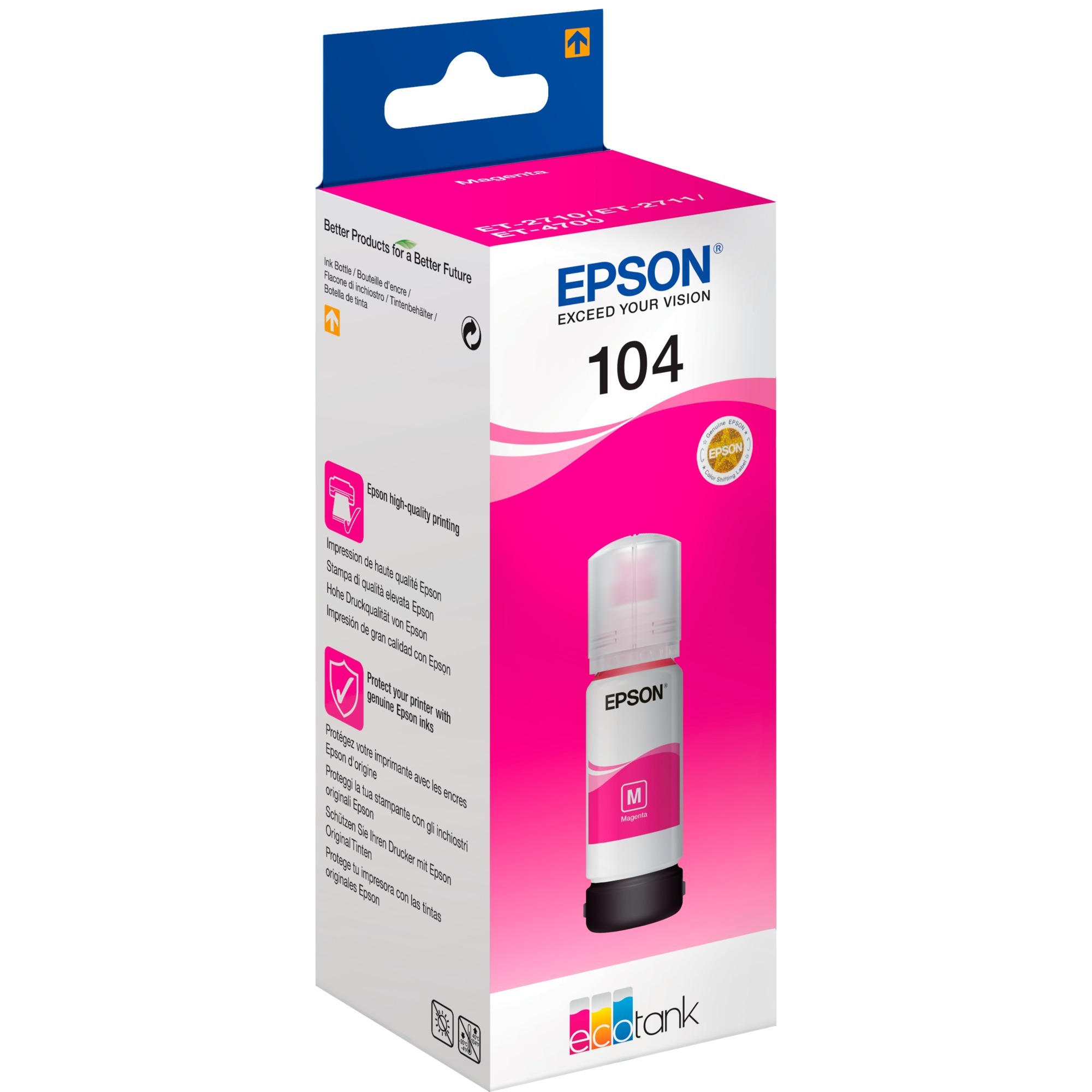 Epson Tinte magenta 104 EcoTank (C13T00P340) | 08715946655826 Epson Tinte magenta 104 EcoTank (C13T00P340) | 08715946655826