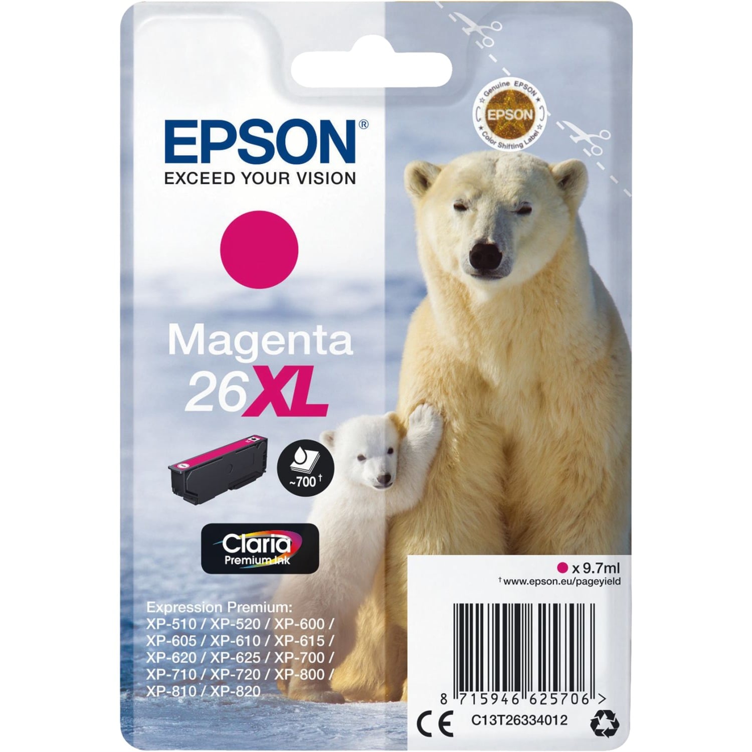 Tinte magenta 26XL (C13T26334012)