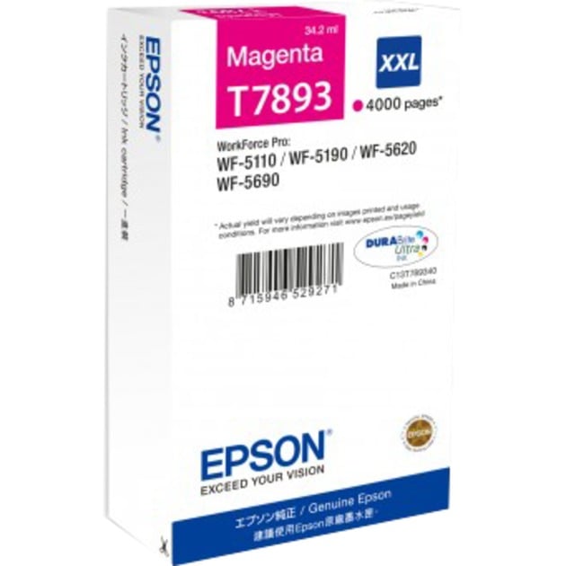 Epson Original T7893XXL 79XXL Druckerpatrone magenta 4.000 Seiten 34ml (C13T789340)