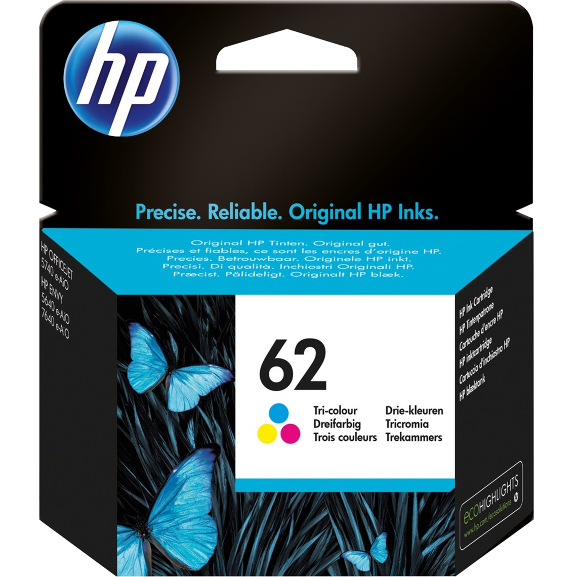HP Druckerpatrone 62 (C2P06AE) color (cyan / magenta / gelb) 0888793376775 HP